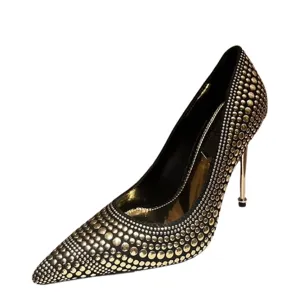 Funki Buys | Shoes | Women's Luxury Metallic Designer Slip-Ons