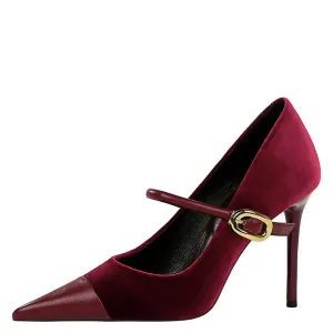 Funki Buys | Shoes | Women's Luxury Velvet Pointed Toe Stiletto