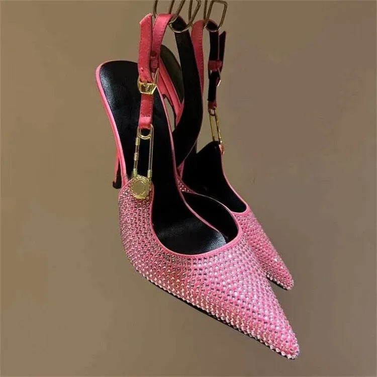 Funki Buys | Shoes | Women's Metallic Beaded High Slingbacks