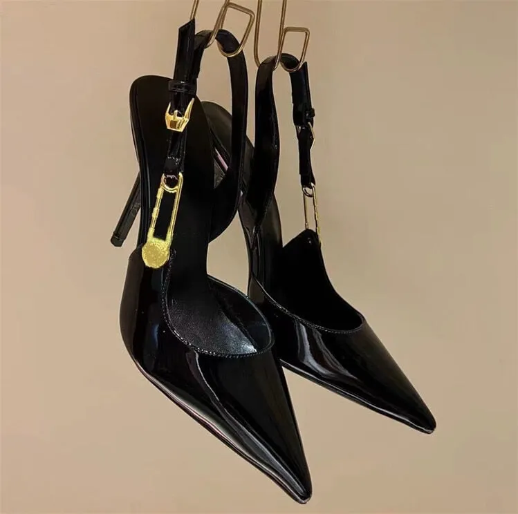 Funki Buys | Shoes | Women's Metallic Beaded High Slingbacks