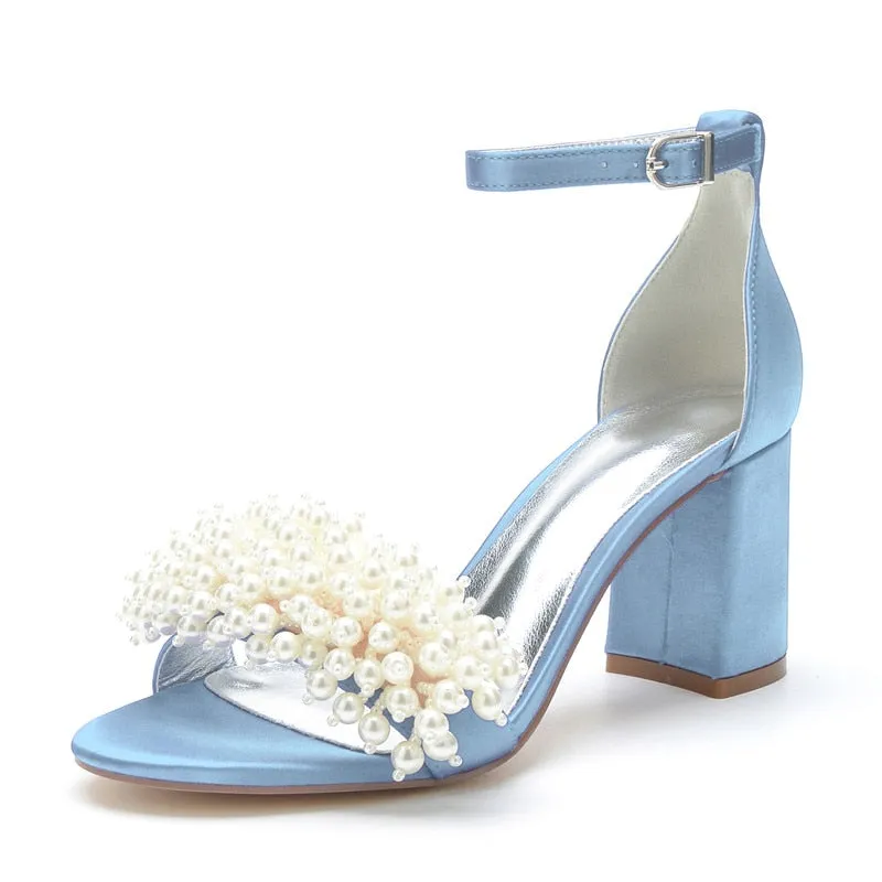 Funki Buys | Shoes | Women's Pearl Open Toe Wedding Sandals