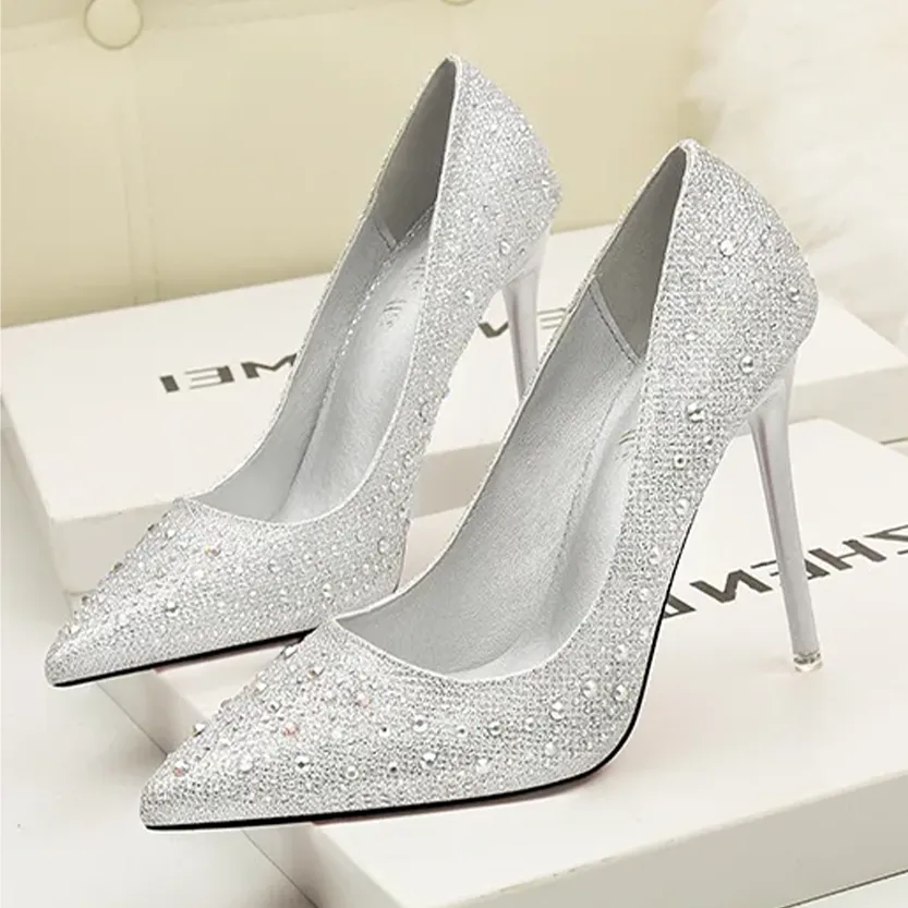 Funki Buys | Shoes | Women's Rhinestone Sparkly Prom Shoes