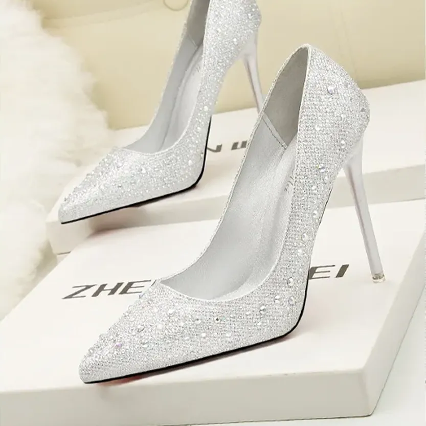 Funki Buys | Shoes | Women's Rhinestone Sparkly Prom Shoes
