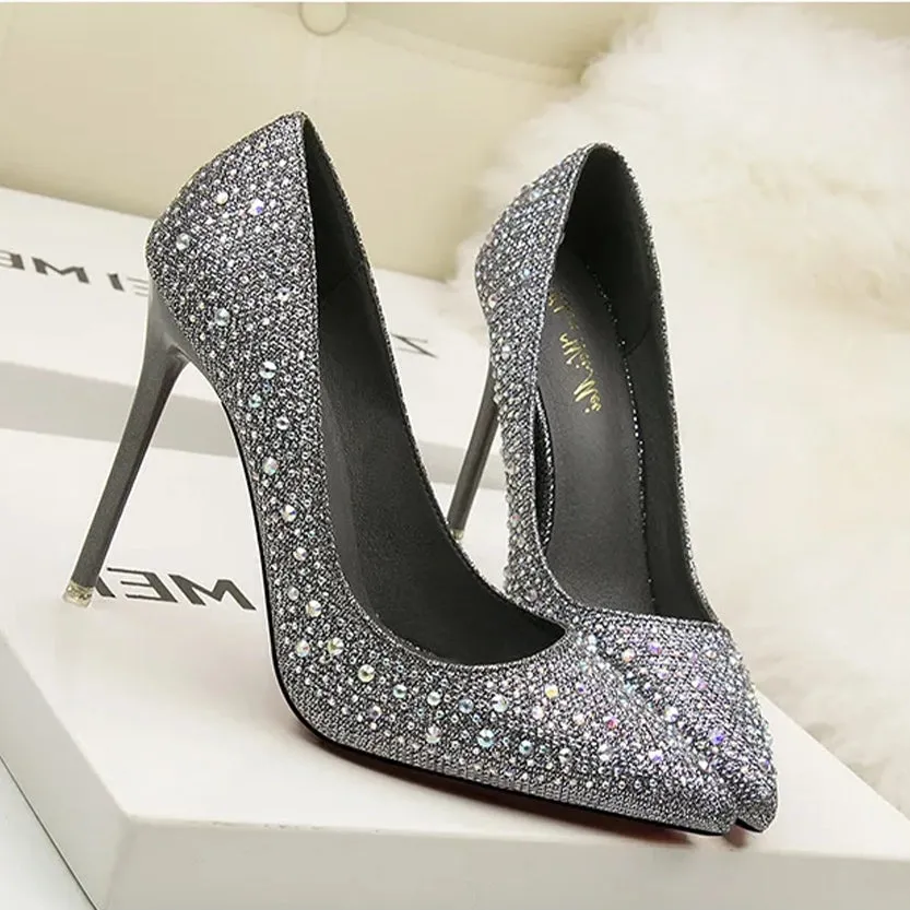 Funki Buys | Shoes | Women's Rhinestone Sparkly Prom Shoes