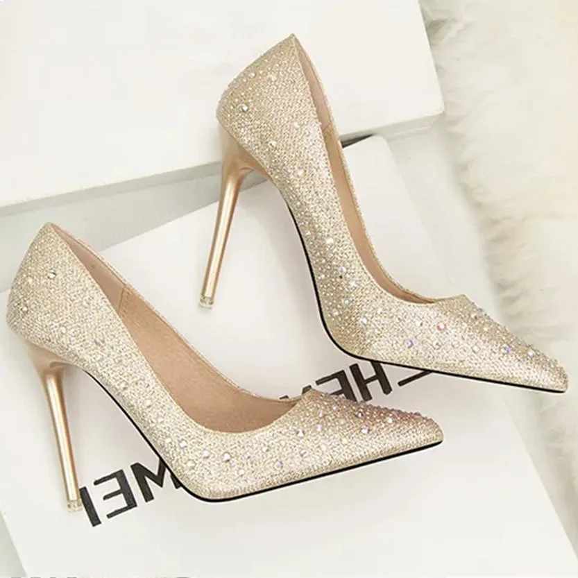 Funki Buys | Shoes | Women's Rhinestone Sparkly Prom Shoes