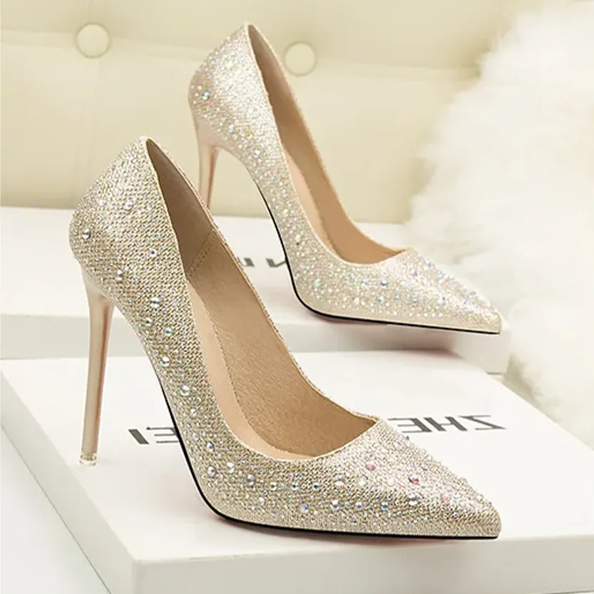 Funki Buys | Shoes | Women's Rhinestone Sparkly Prom Shoes