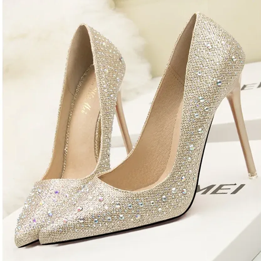 Funki Buys | Shoes | Women's Rhinestone Sparkly Prom Shoes