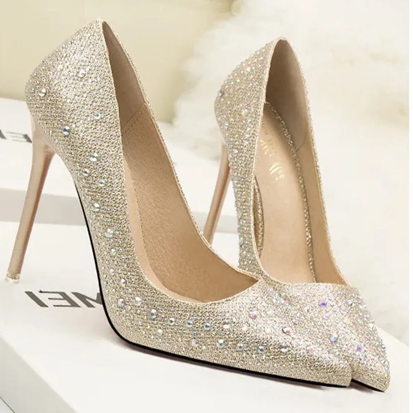 Funki Buys | Shoes | Women's Rhinestone Sparkly Prom Shoes