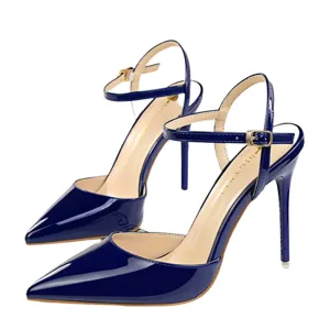 Funki Buys | Shoes | Women's Shiny Patent High Heel Slingback