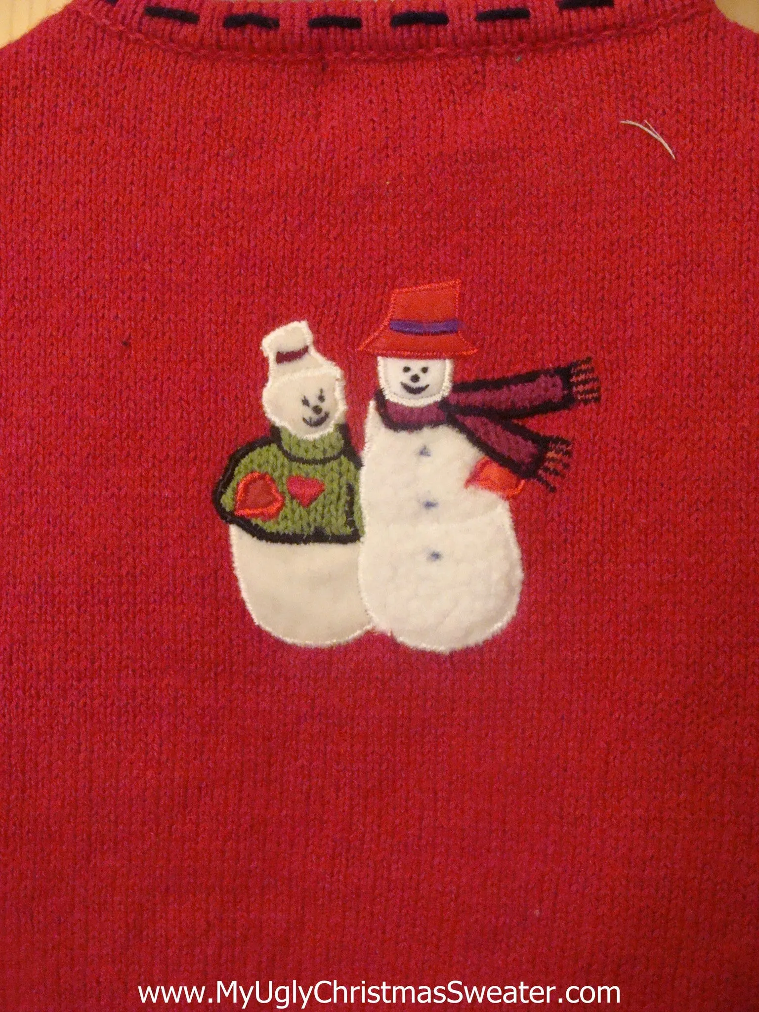 Funny Happy Snowmen Ugly Christmas Sweater Vest
