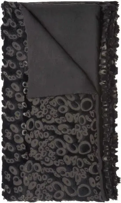 Fur N9510 Black Throw Blanket