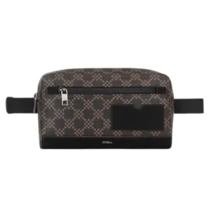 Furla Ulisse Small Belt Bag / Pouch - Toni Cuoio   Nero