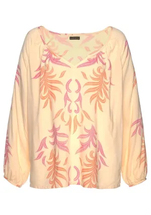 FusionFable Peach Print Top