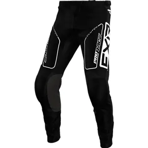 FXR  Clutch MX Pant Durable Flexible Fabric Breathable Mesh Lining Black White