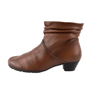 Gabor Ankle Boots Leather Brown Colour For Women