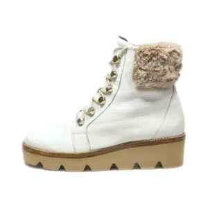 Gabor Mid-Calf Pu Leather White Colour For Women