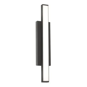 Gale 24 in. LED Outdoor Wall Sconce 1000 lumens 3000K Textured Black Finish