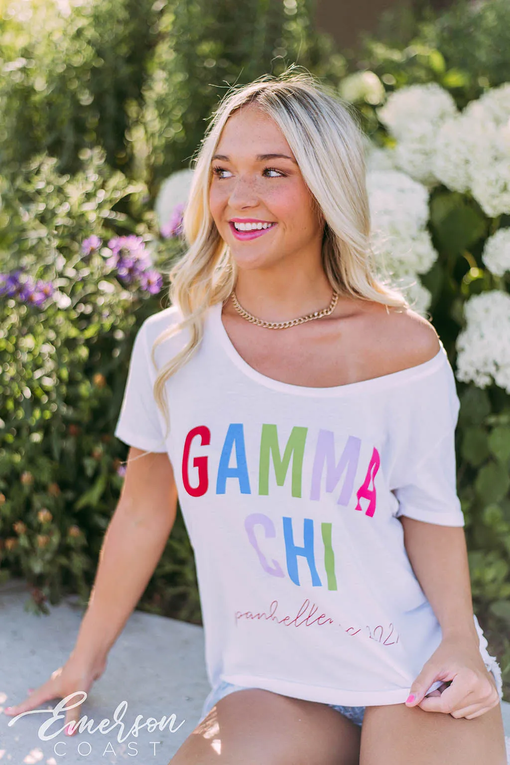 Gamma Chi Panhellenic Colorful Tee