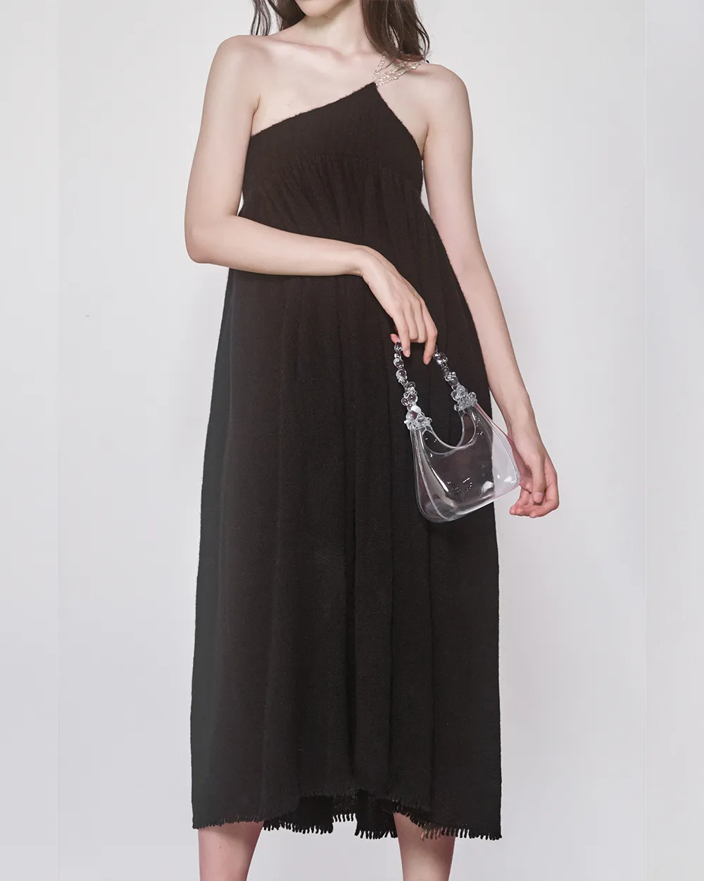 Gathered Bubble Knit Dress