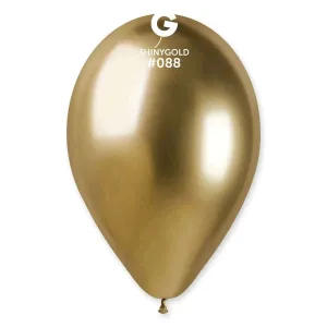 Gemar - 13" Shiny Gold Latex Balloons #088 (25pcs)