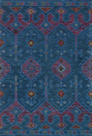 Gemology Rug in Blue & Plum