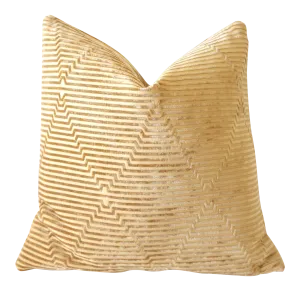 Geometric Gold Velvet pillow cover / Hollywood Regency Decor