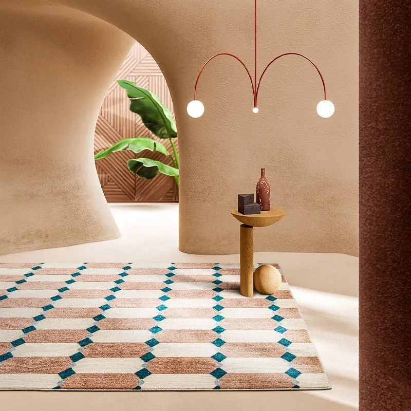 Geometric Living Room Decoration Carpet Light Luxury