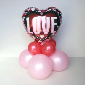 Geometric Love Valentines Mini Balloon Sculpture
