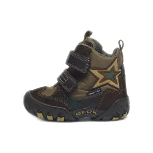 Geox Ankle Boots Fabric Brown Colour For Kids