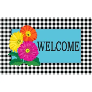 Gerbera Daisy Trio Coir Mat