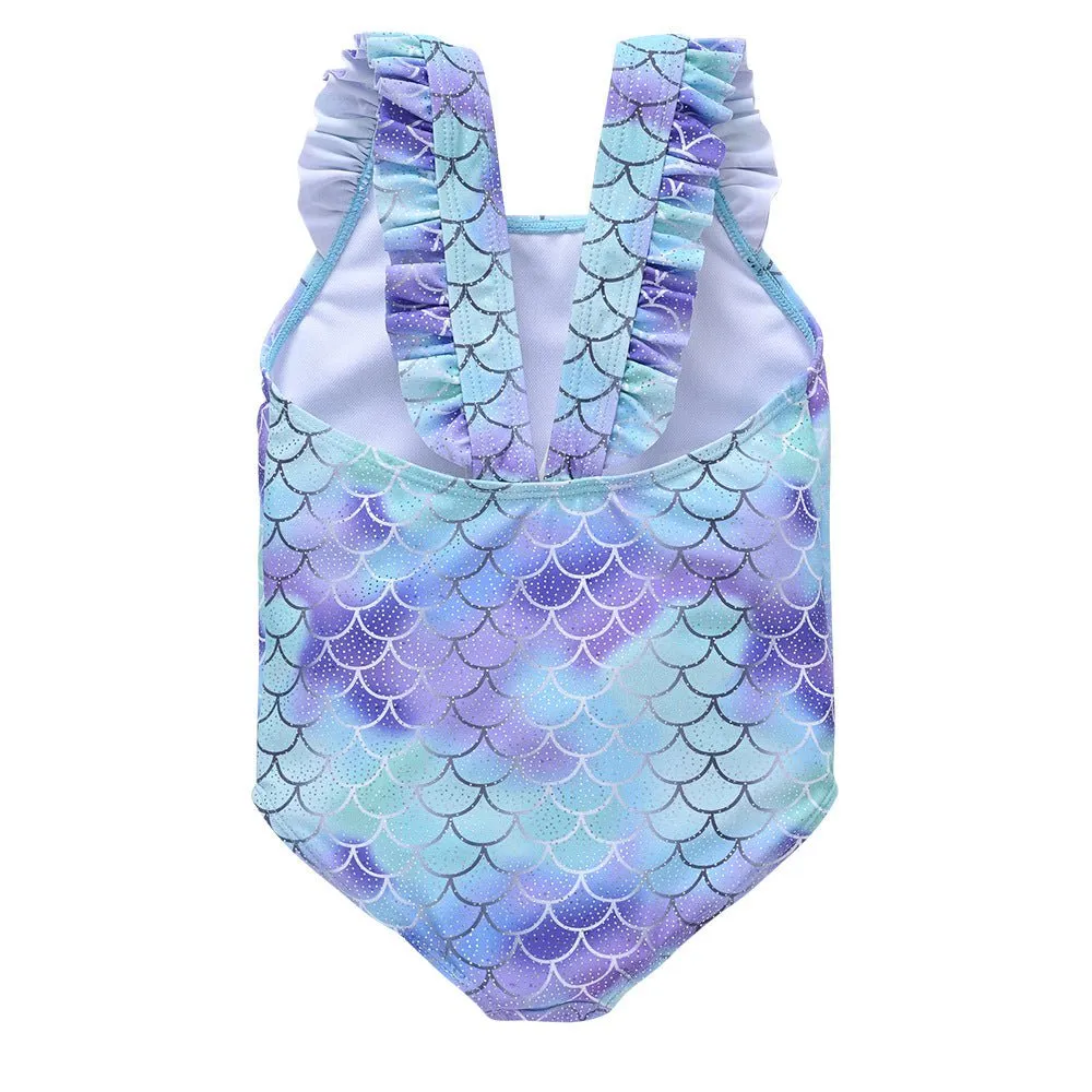 Girl Mermaid Like Swimsuit with Different Strap Styles (2 Colors)