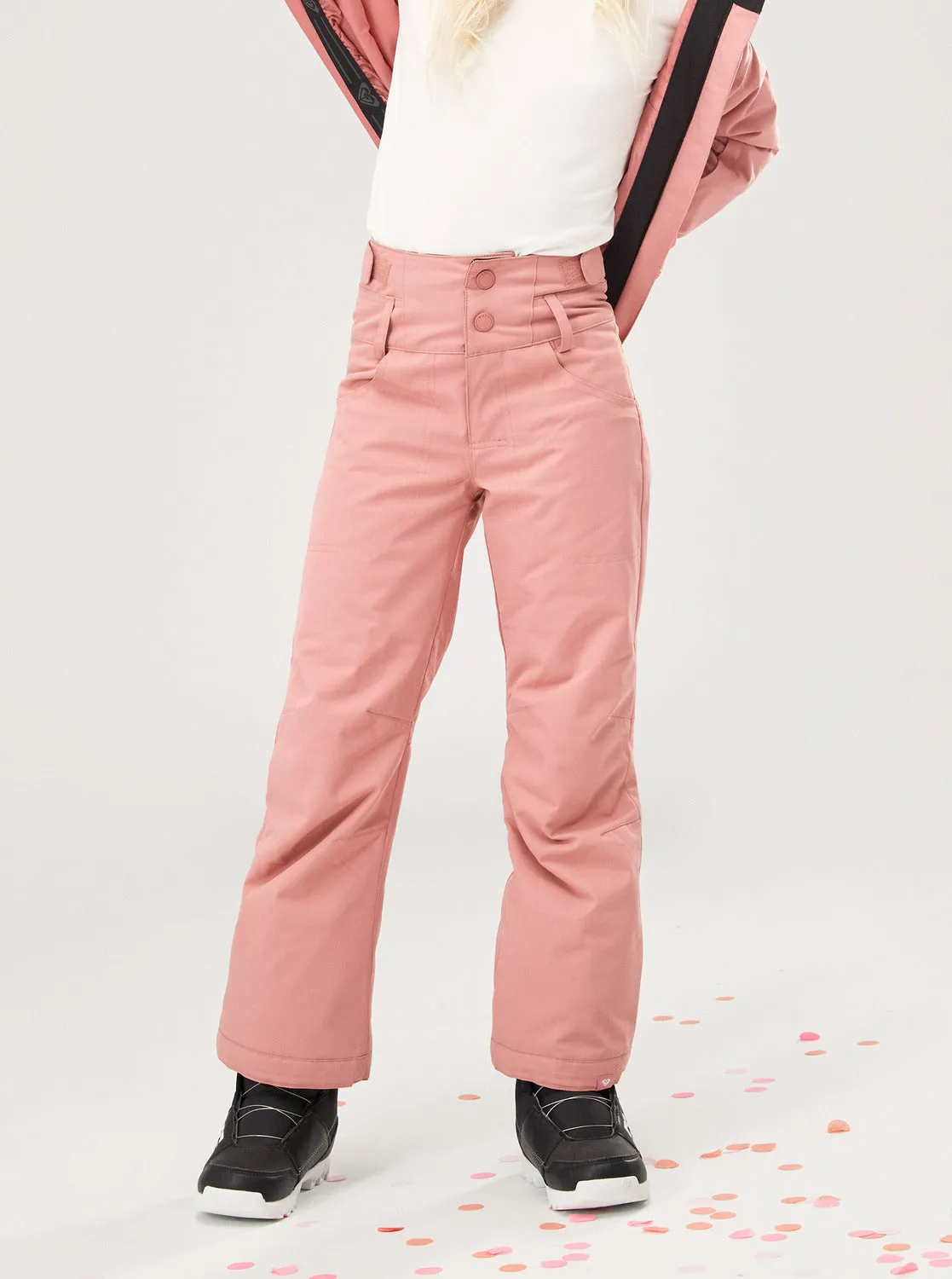 Girls 4-16 Diversion Technical Snow Pants - Dusty Rose