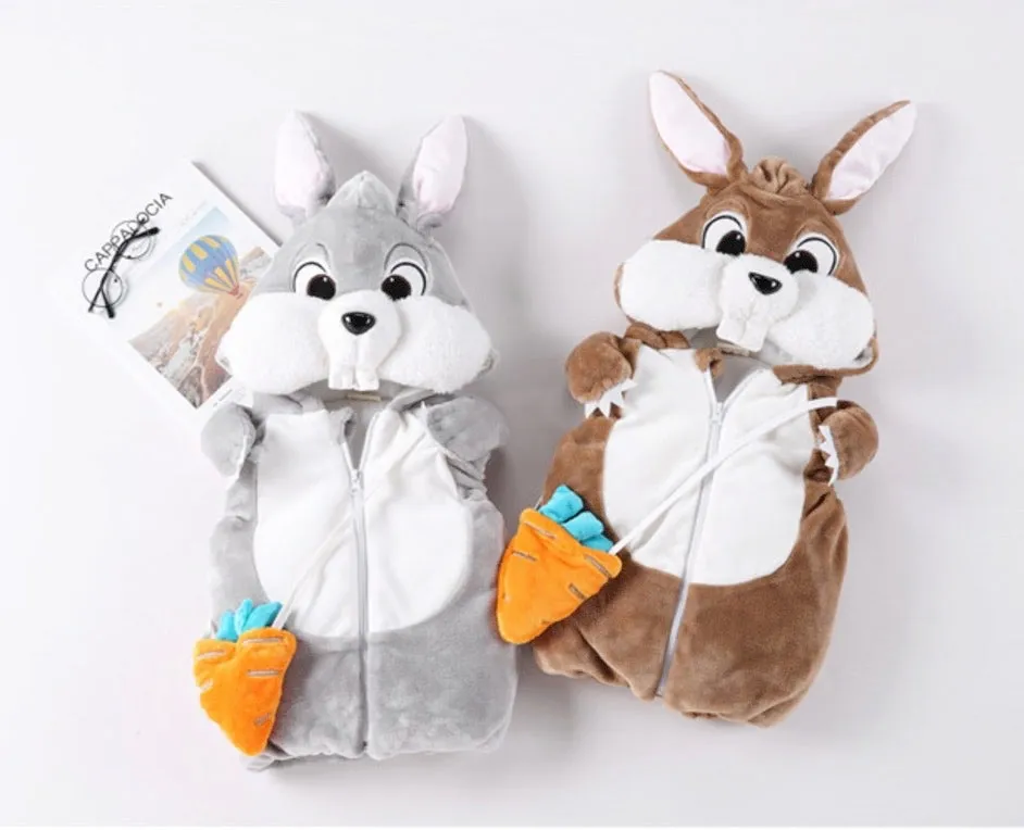 Girls And Boys Thicken 3D Hood Vest