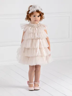 Girl's baptism sleeveless dress - SOUSOU