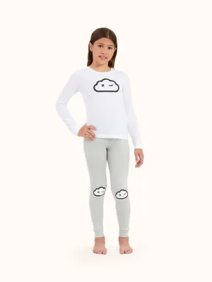 Girls' Cloud Wink Long Sleeve Organic Cotton Pajama Set