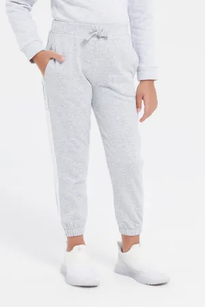Girls Grey Active Pants