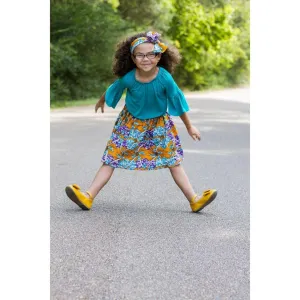 Girls Spring African Ankara Skirt Set