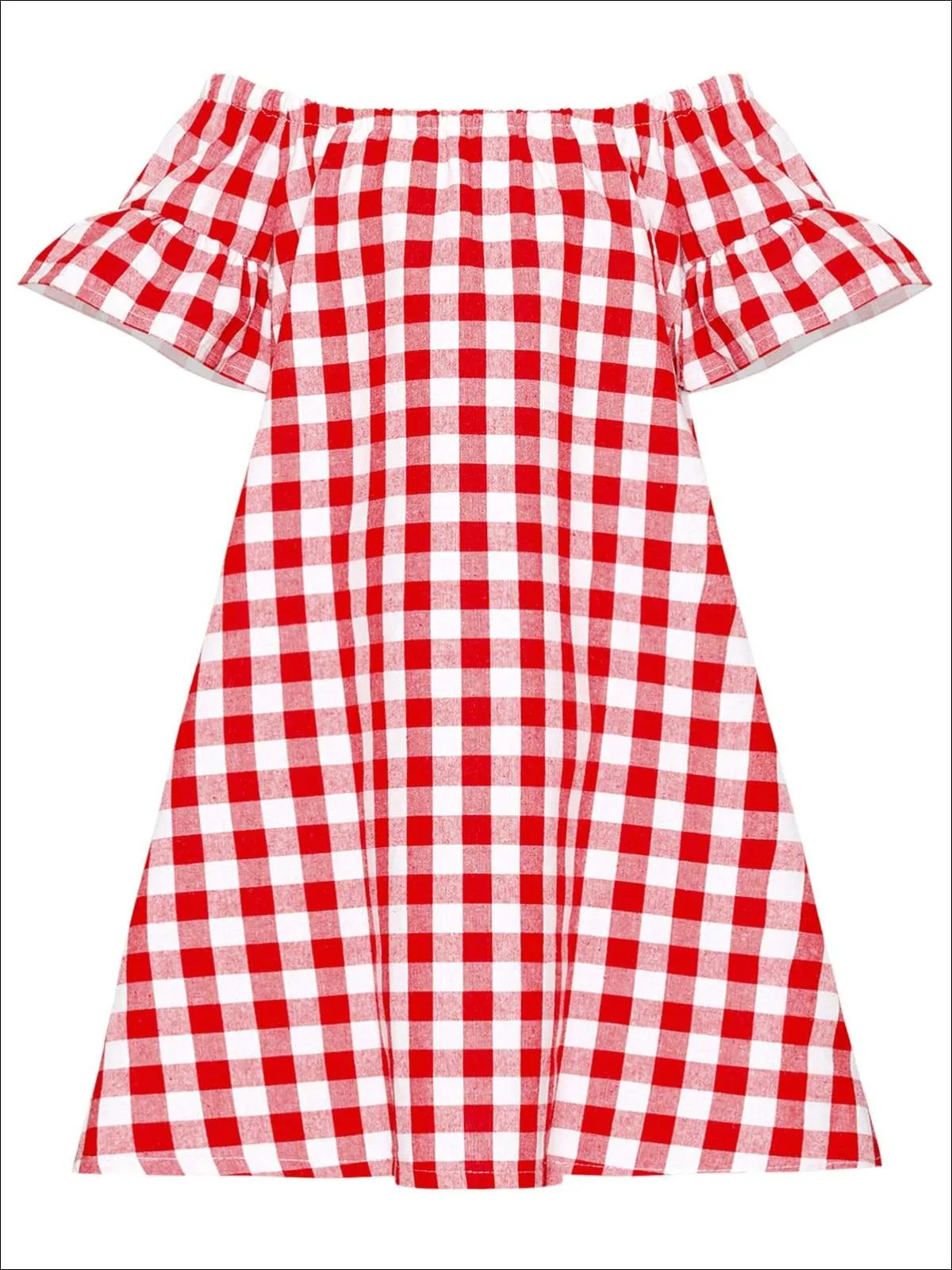 Girls Summer in Plaid Dress