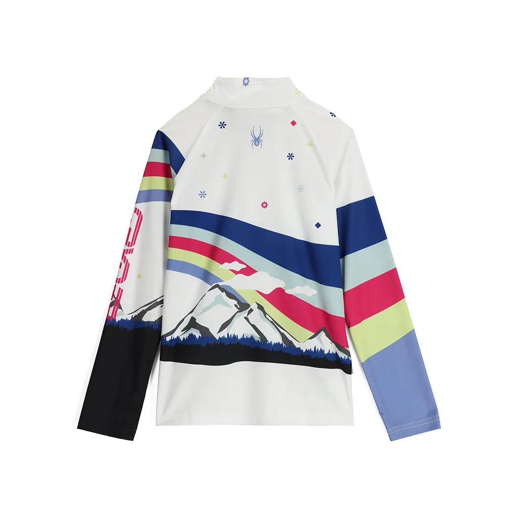 Girls Surface Half Zip - White