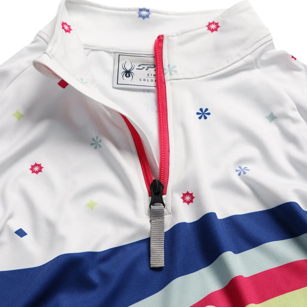 Girls Surface Half Zip - White
