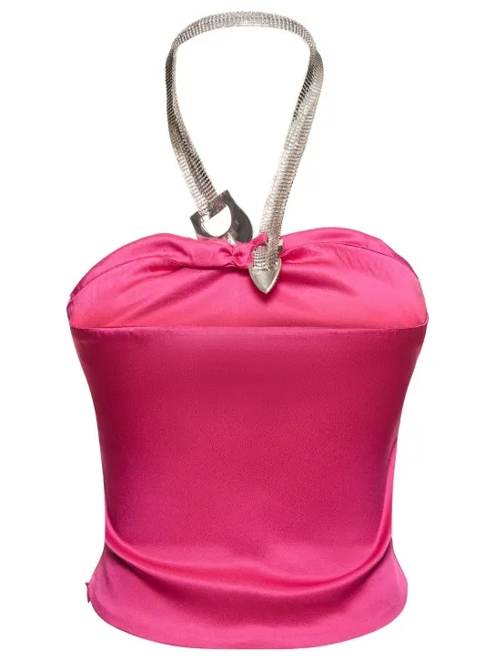 Giuseppe Di Morabito   Embellished satin top 