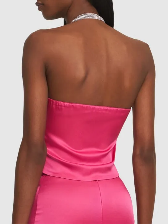 Giuseppe Di Morabito   Embellished satin top 