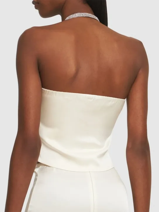 Giuseppe Di Morabito   Embellished satin top 