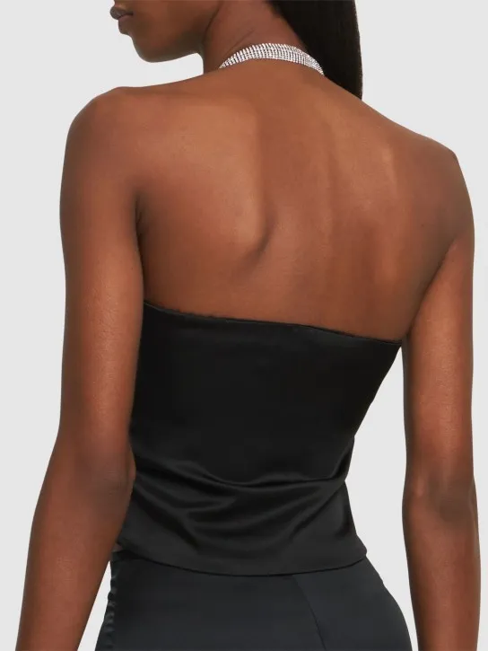 Giuseppe Di Morabito   Embellished satin top 