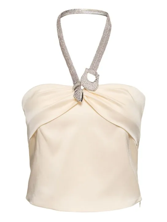 Giuseppe Di Morabito   Embellished satin top 