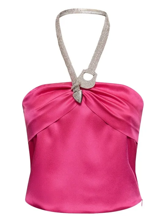 Giuseppe Di Morabito   Embellished satin top 