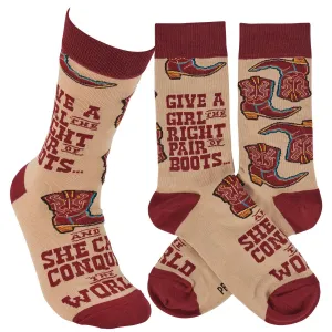 GIVE A GIRL BOOTS SOCKS