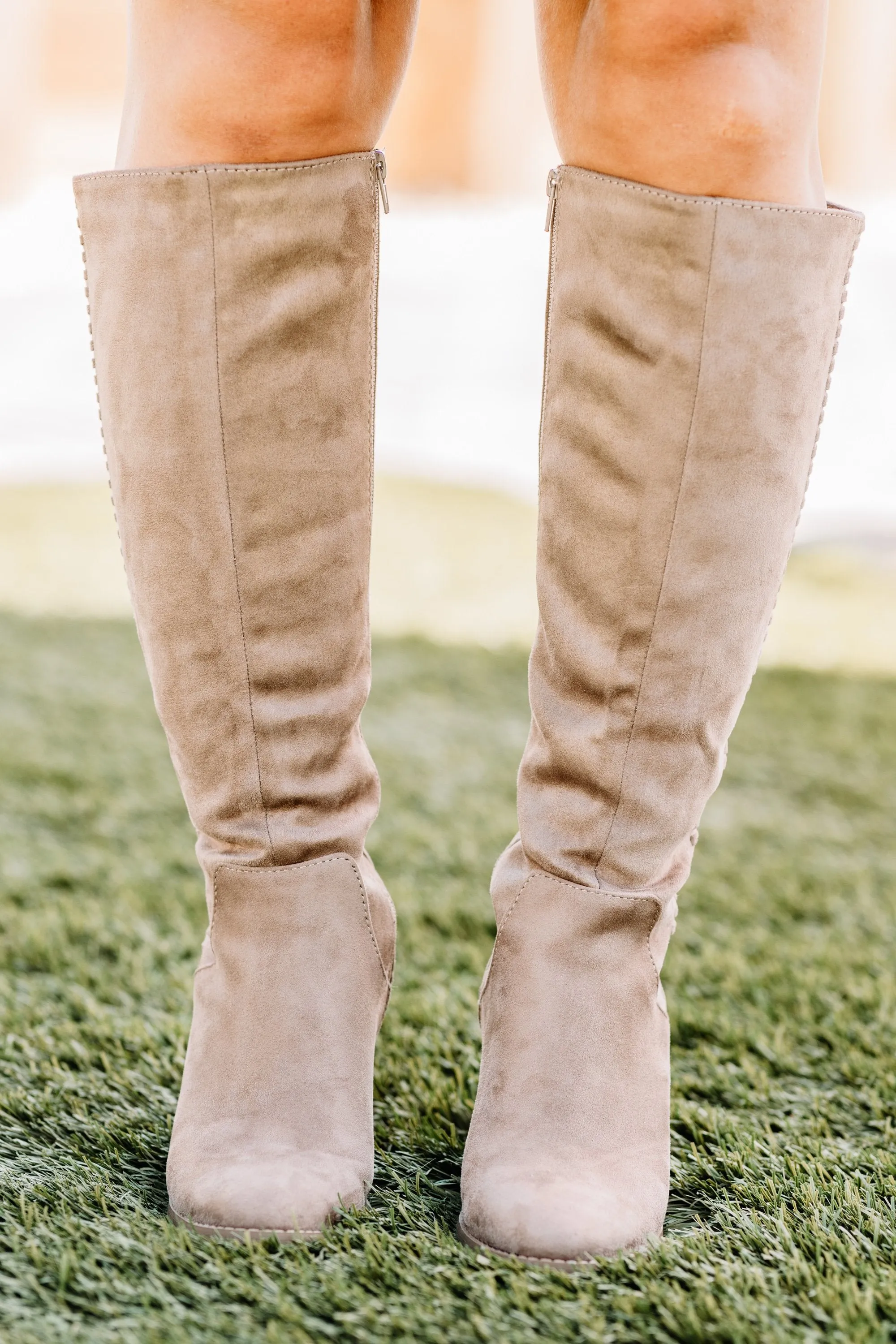 Give You The World Taupe Brown Boots