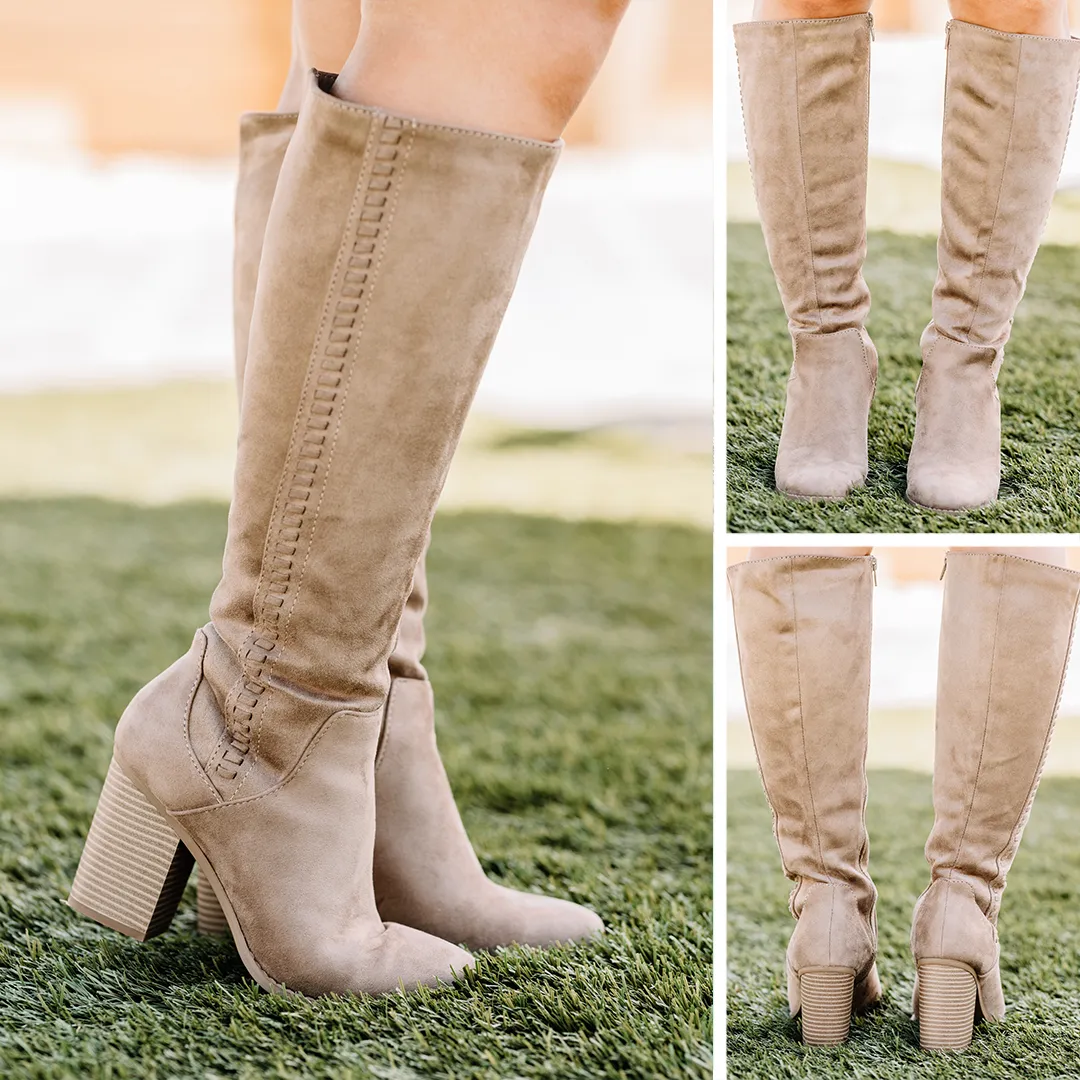 Give You The World Taupe Brown Boots