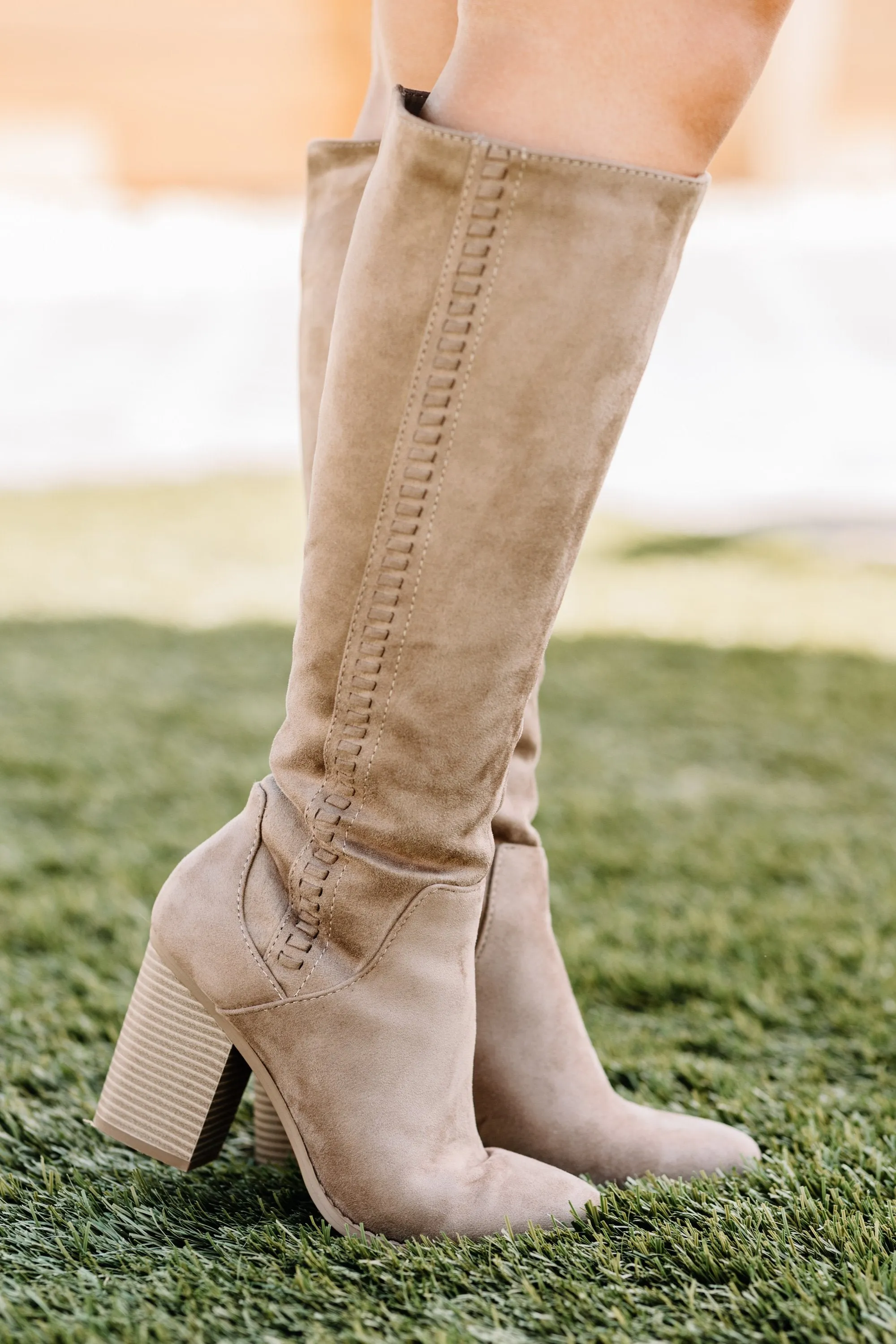 Give You The World Taupe Brown Boots
